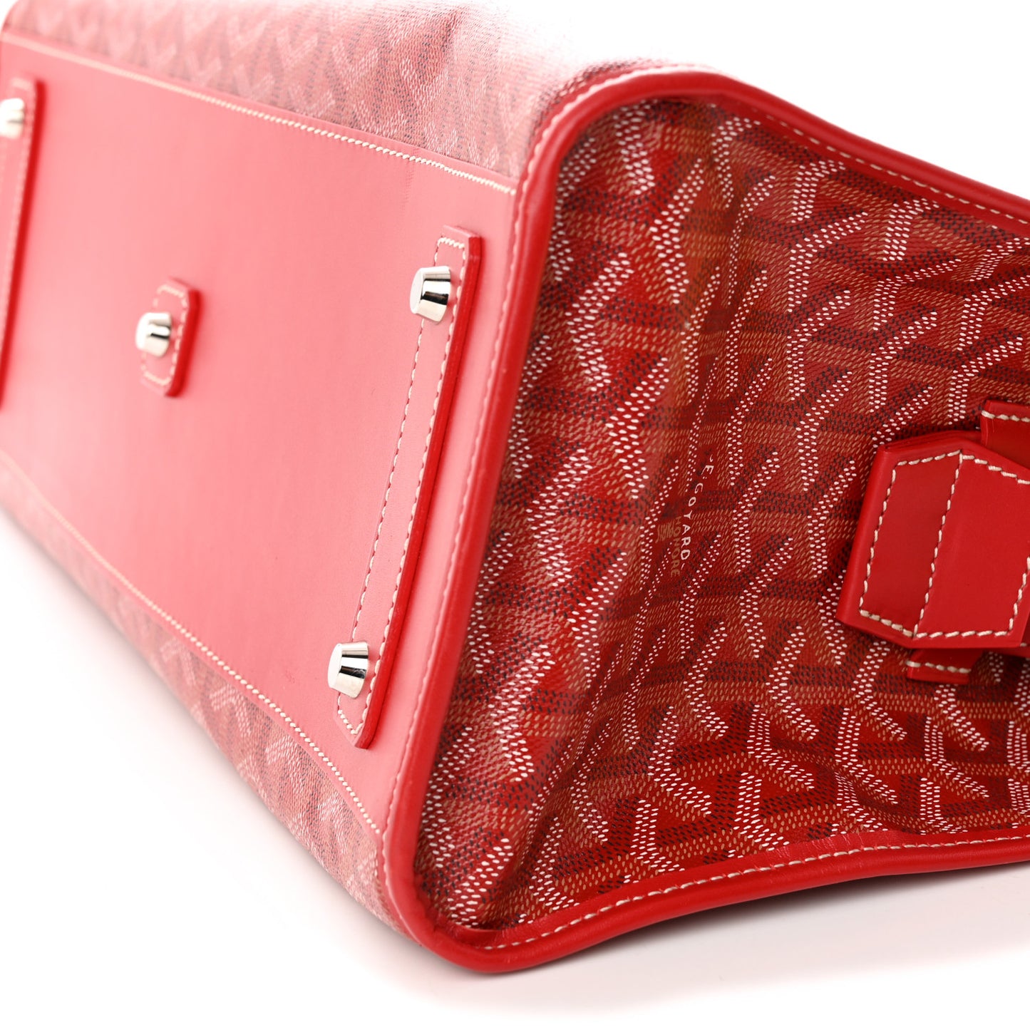 Goyardine Marquises Tote Red
