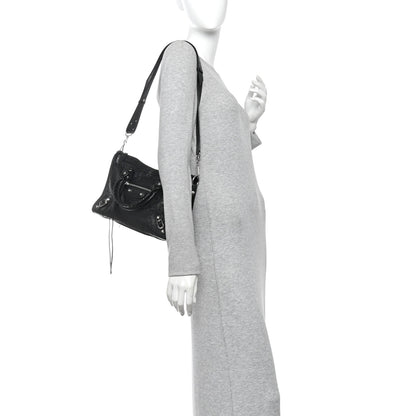 Balenciaga Agneau Arena Silver Hardware Small Le City Black 2 of 10