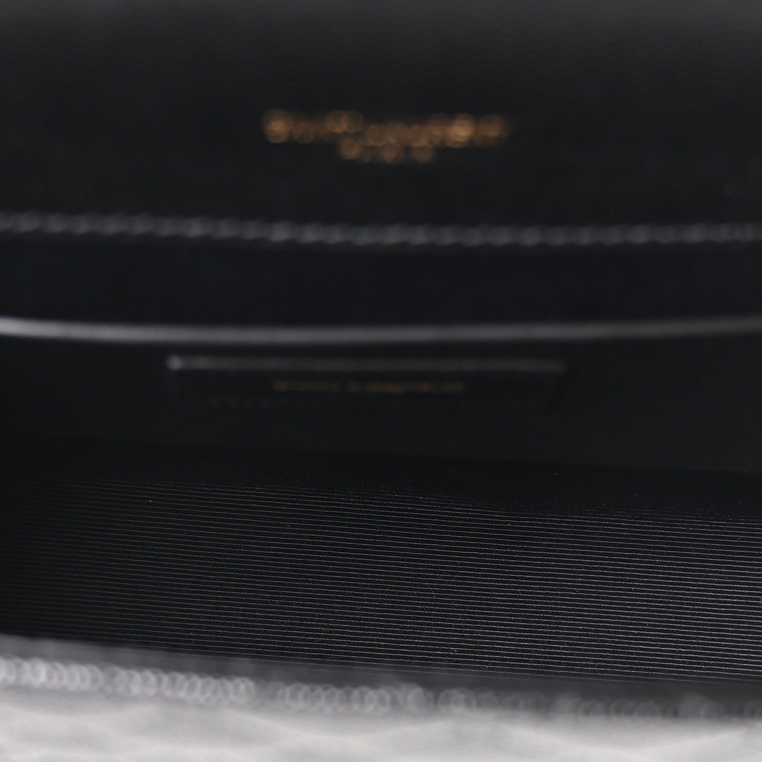 Saint Laurent Lambskin Mixed Matelasse Triquilt Medium Monogram Satchel Black 5 of 10