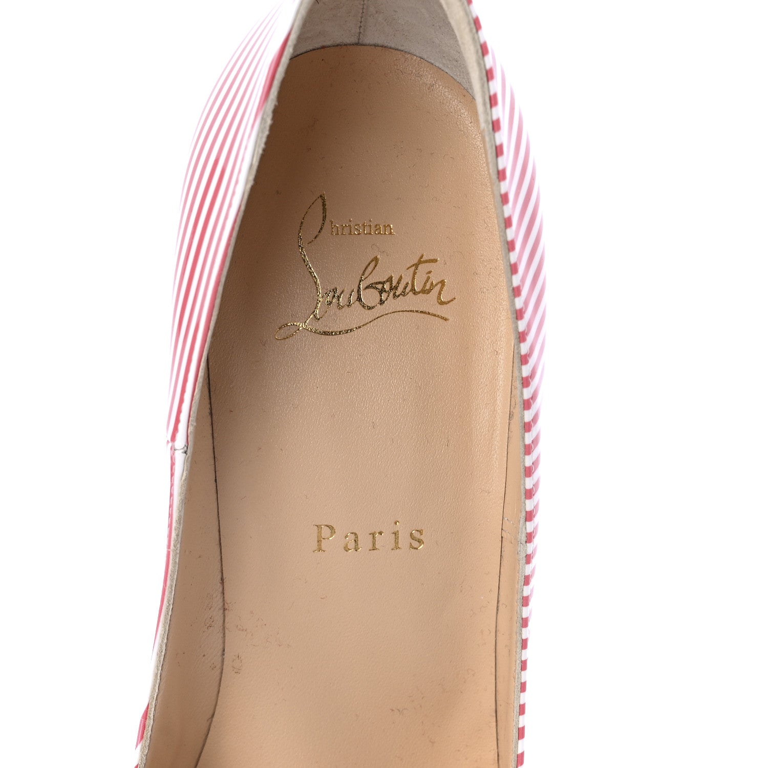 Christian Louboutin Patent So Kate 120 Pumps 39 Pink White 8 of 8