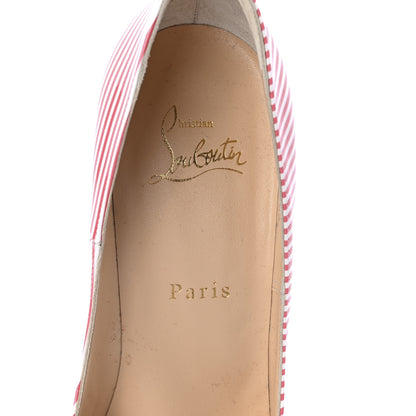 Christian Louboutin Patent So Kate 120 Pumps 39 Pink White 8 of 8