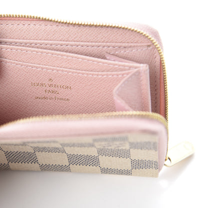 Louis Vuitton Damier Azur Zippy Coin Purse Rose Ballerine 5 of 5
