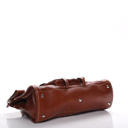 Chloe Calfskin Edith Satchel Whiskey 4 of 12