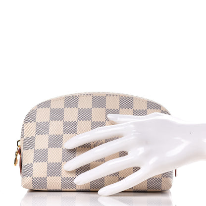 Louis Vuitton Damier Azur Cosmetic Pouch 2 of 8