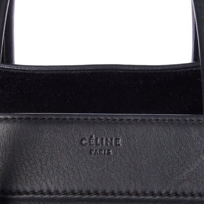 Celine Grained Calfskin Medium Phantom Luggage Black 7 of 9