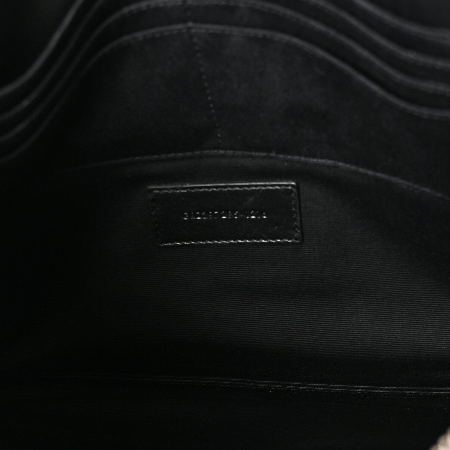Saint Laurent Calfskin Star Rider iPad Pouch Argento 5 of 9