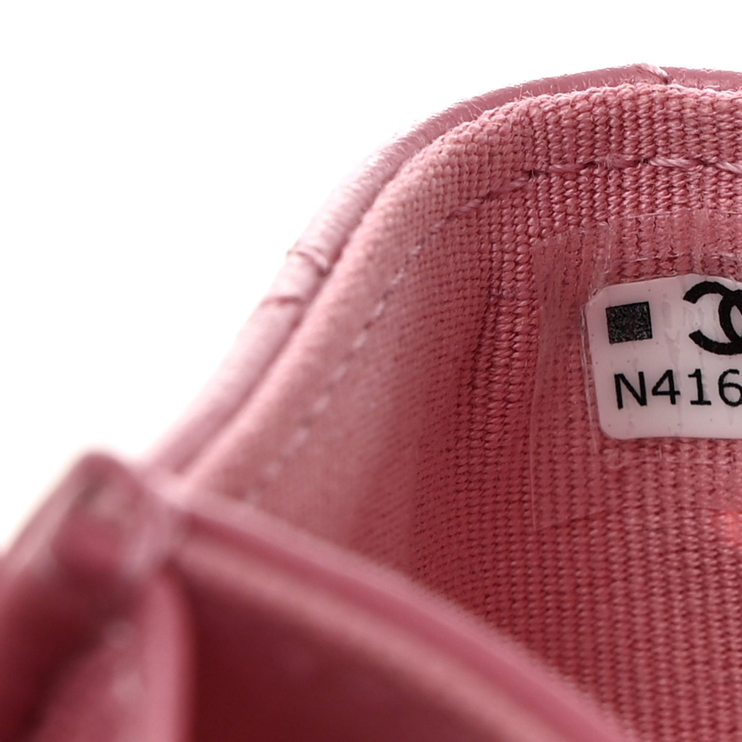 Lambskin Quilted Flap Crystal Star Card Holder Wallet Pink