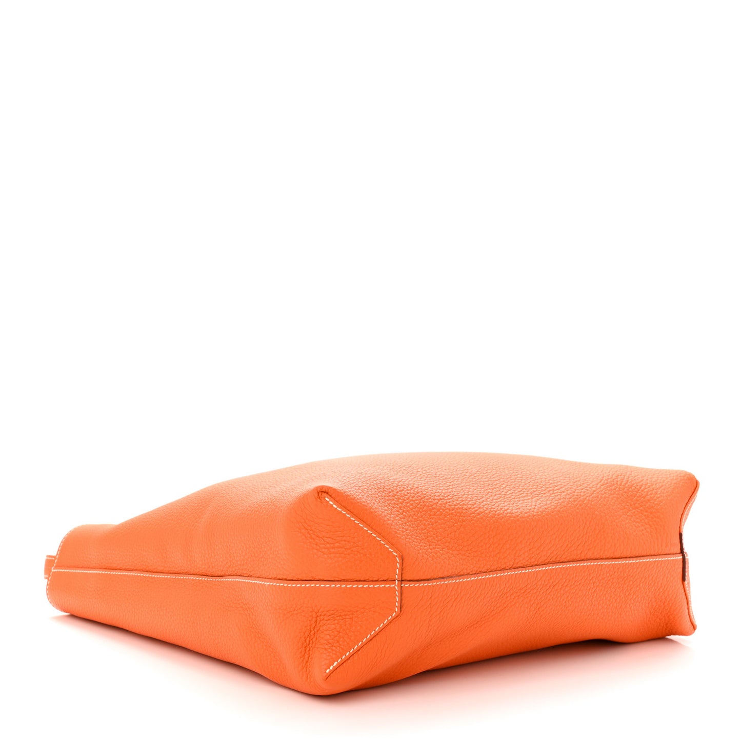 Taurillon Clemence Double Sens 45 Reversible Tote Orange Gold