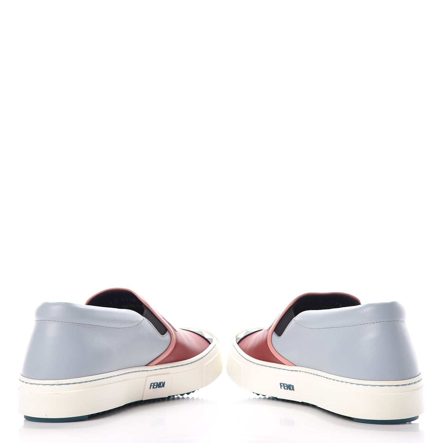 Vitello Elite Monster Bug Slip On Sneakers 39.5 Ribes Grigio Bois de Rose
