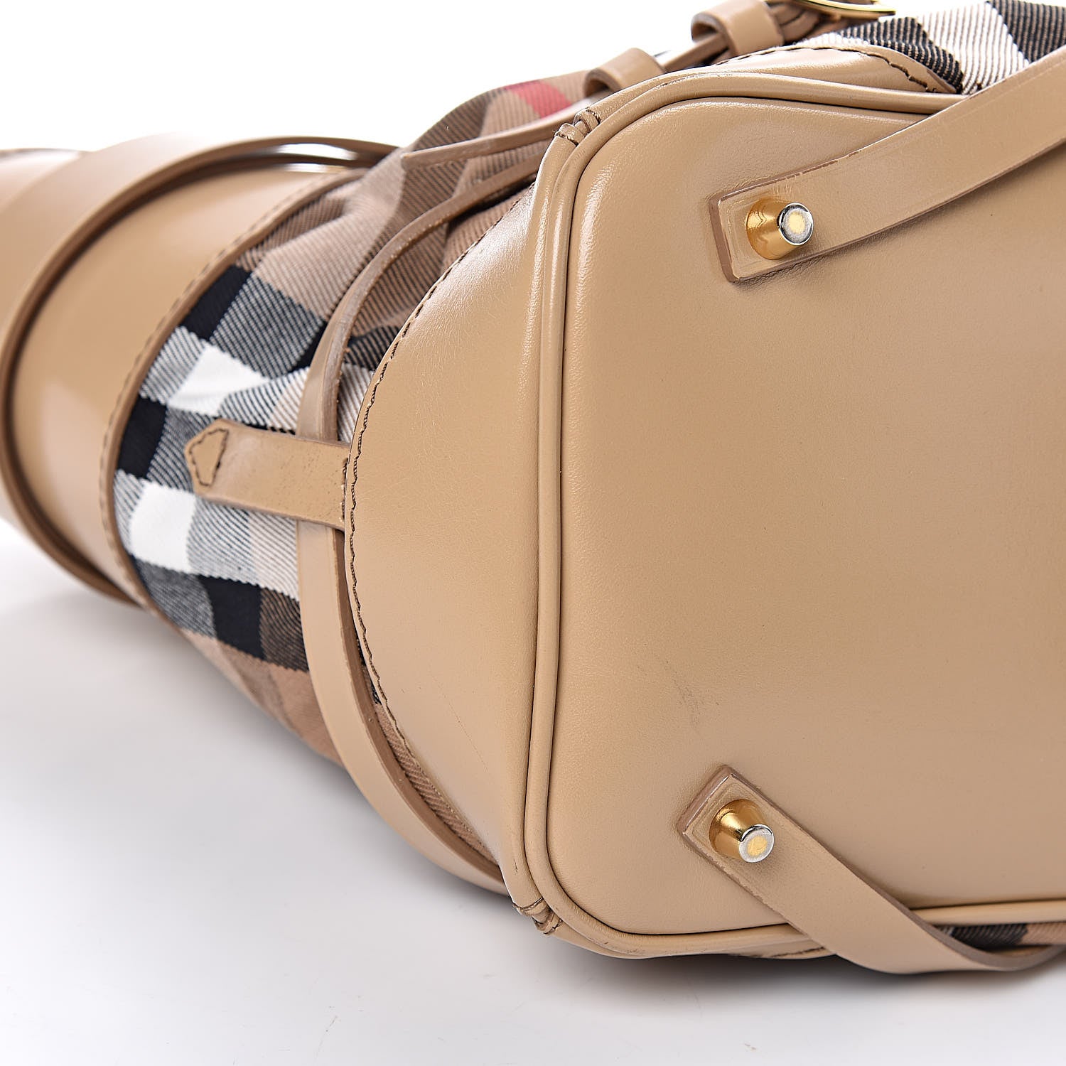 Burberry House Check Bridle Calfskin Medium Lynher Tote Trench 7 of 19