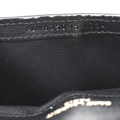 Saint Laurent Calfskin Monogram Cassandre Phone Holder With Strap Black 7 of 10
