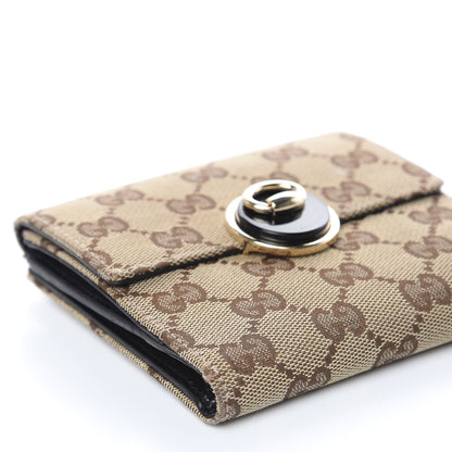 Gucci Monogram French Flap Wallet Dark Brown 7 of 14