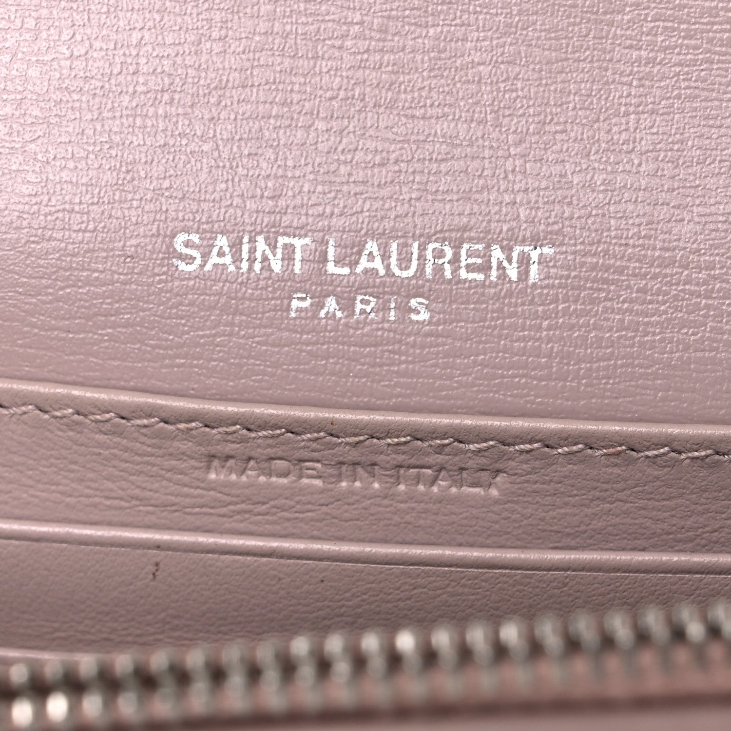 Saint Laurent Calfskin Monogram Sunset Chain Wallet Light Pink 5 of 21