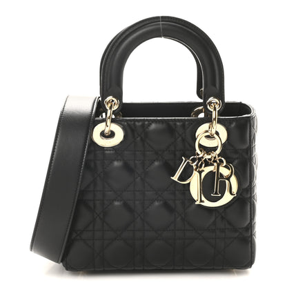 Christian Dior Lambskin Cannage Small My ABCDior Lady Dior Black 1 of 10