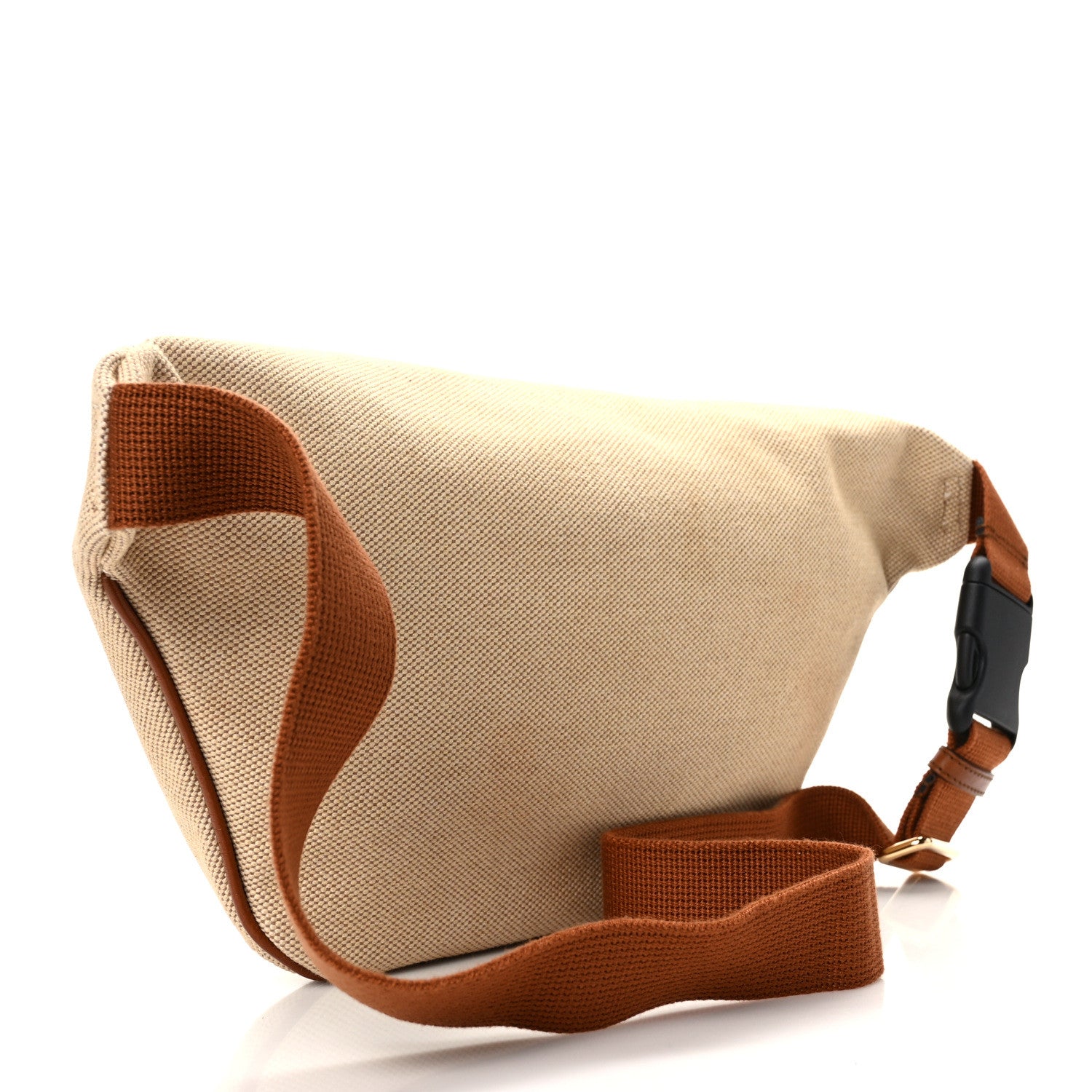 Gucci Vintage Canvas Web Belt Bag Sand Cuir 3 of 10