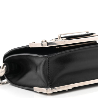 Prada Spazzolato Soft Calfskin Cahier Bag Black 9 of 10
