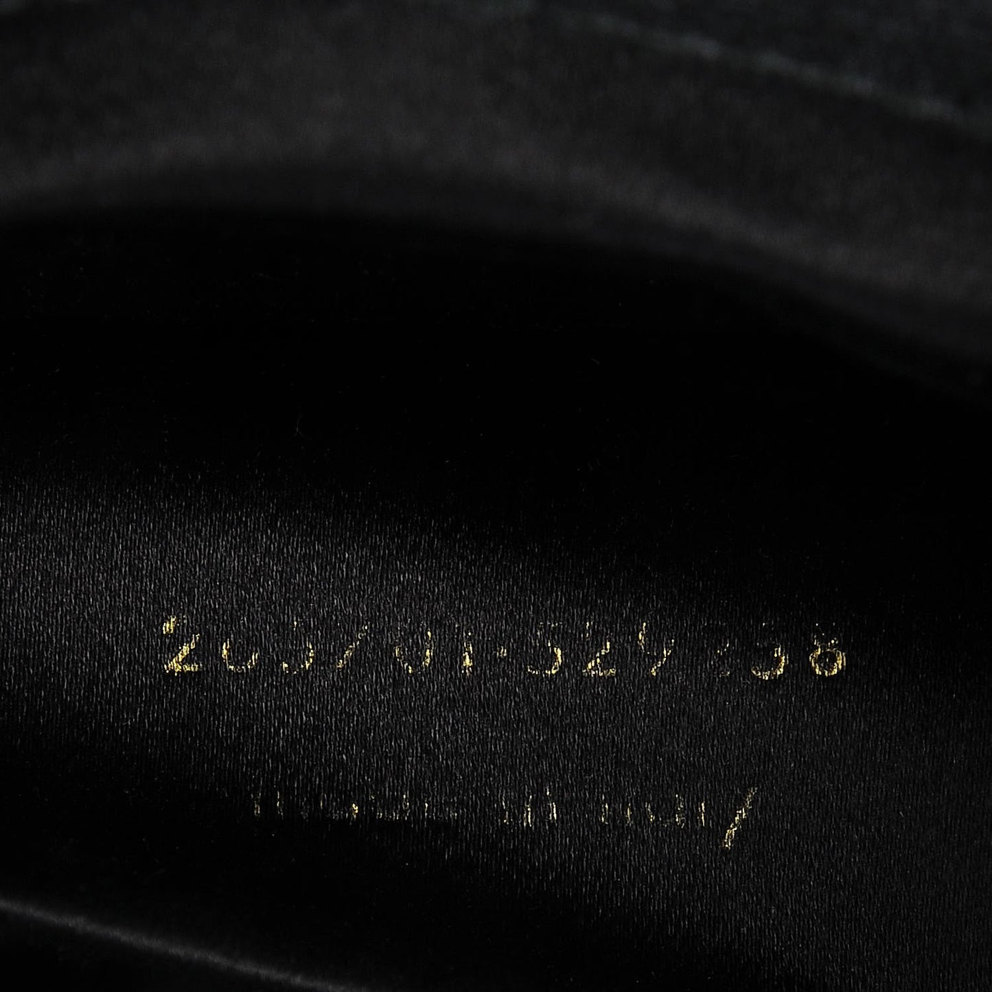 Textured Calfskin Y Ligne Clutch Black