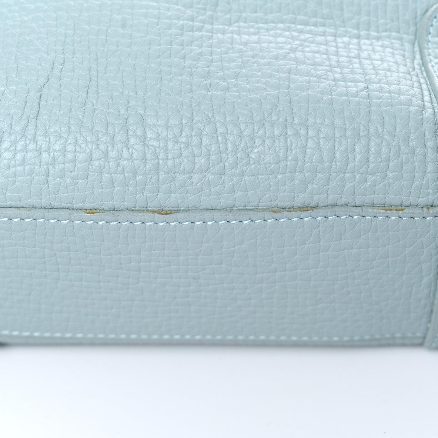Calfskin Top Handle Bag Light Blue