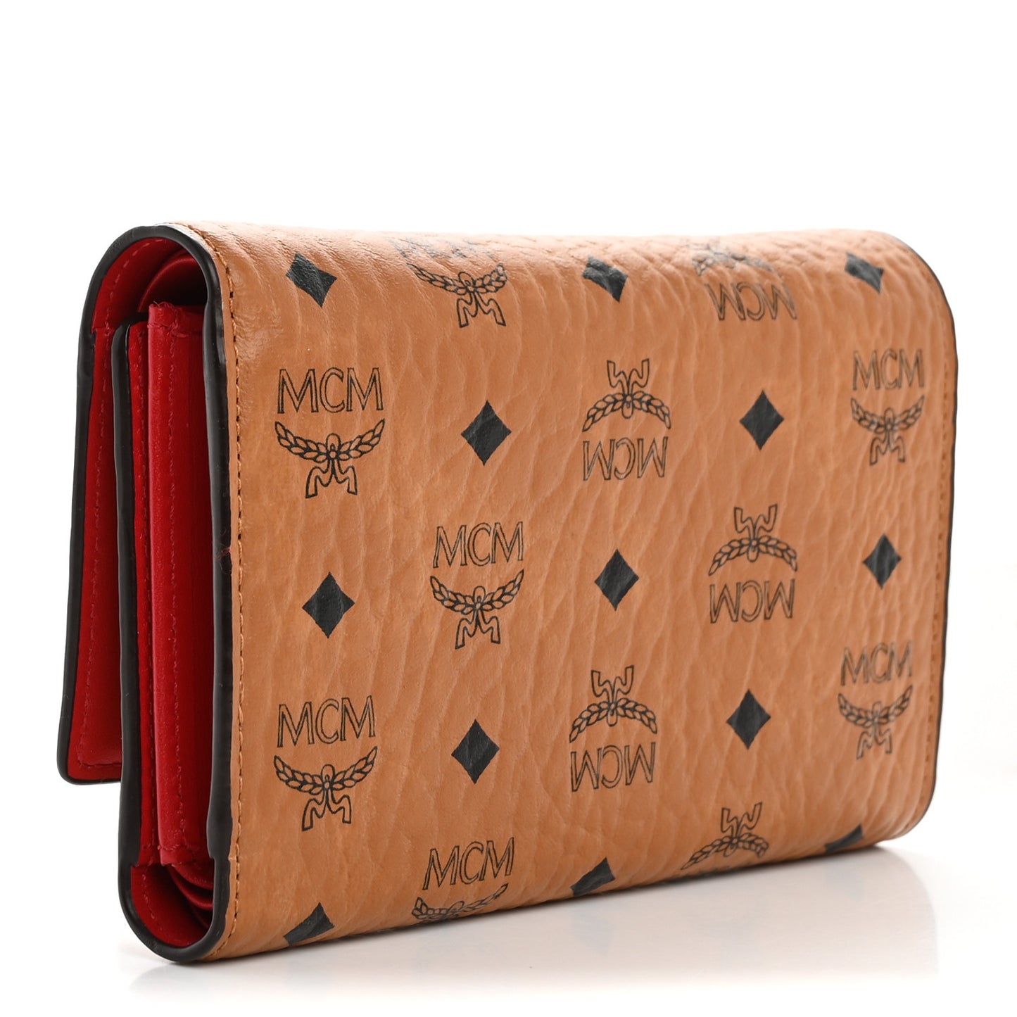 Visetos Tri-Fold Wallet Cognac