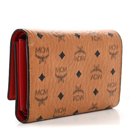 MCM Visetos Tri-Fold Wallet Cognac 3 of 10