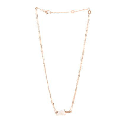 Bulgari 18K Rose Gold Diamond Mother of Pearl Gelati Necklace 3 of 4