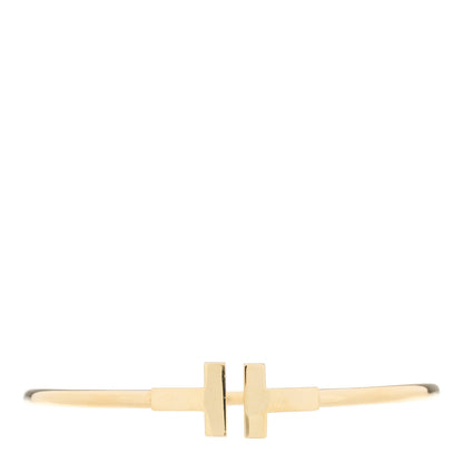 Tiffany 18K Yellow Gold T Wire Bracelet 1 of 7