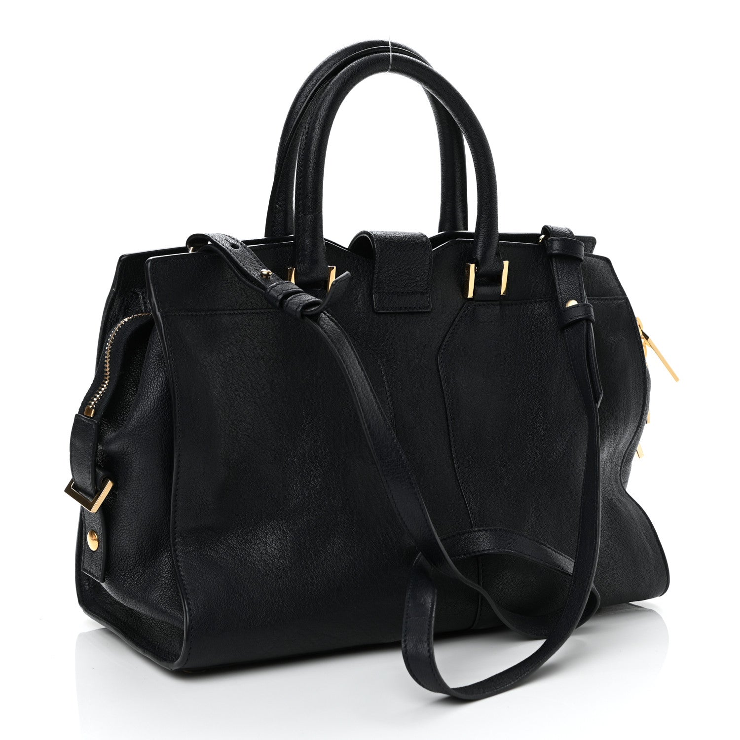 Saint Laurent Sheepskin Small Cabas ChYc Navy 3 of 10