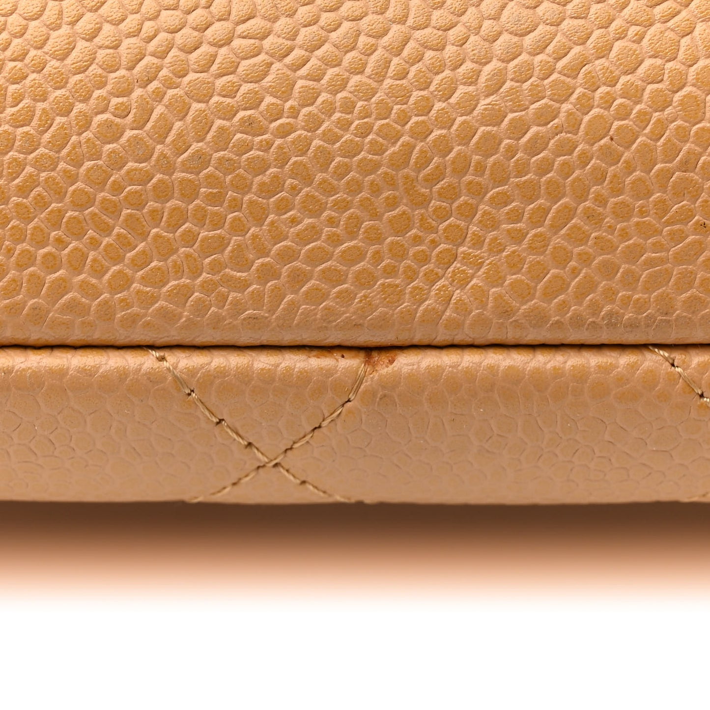 Caviar Quilted Timeless CC Shoulder Bag Beige