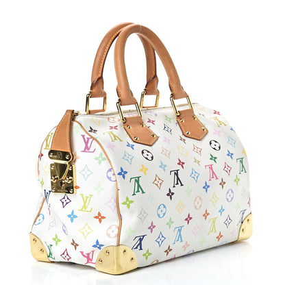 Louis Vuitton Monogram Multicolor Speedy 30 White 2 of 15
