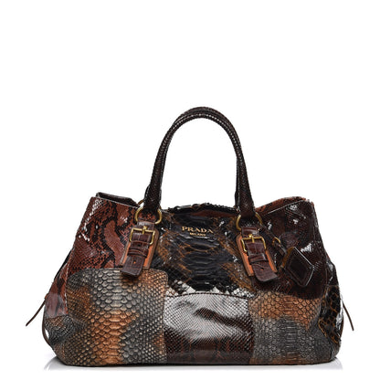 Prada Python Patch Shopper Tote 1 of 14