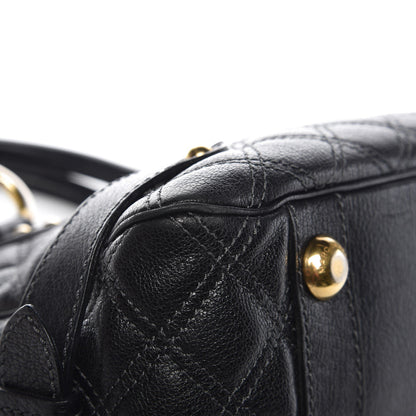 Marc Jacobs Calfskin Quilted Elise Satchel Black 13 of 17