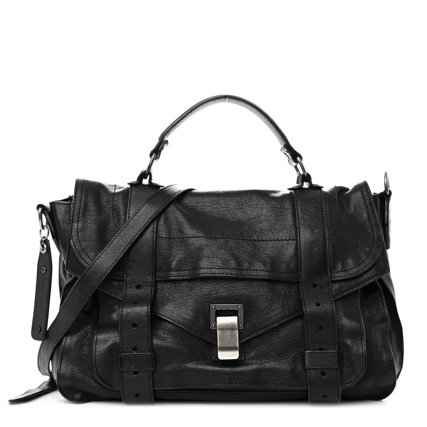 Proenza Schouler Lambskin Medium PS1 Satchel Black 1 of 10