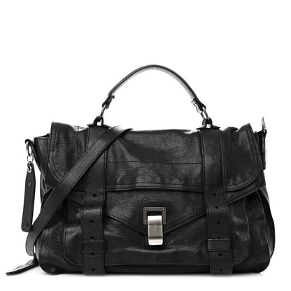Proenza Schouler Lambskin Medium PS1 Satchel Black 1 of 10