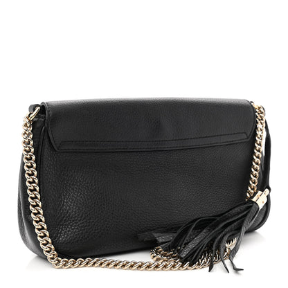 Gucci Pebbled Calfskin Medium Soho Flap Crossbody Black 3 of 10