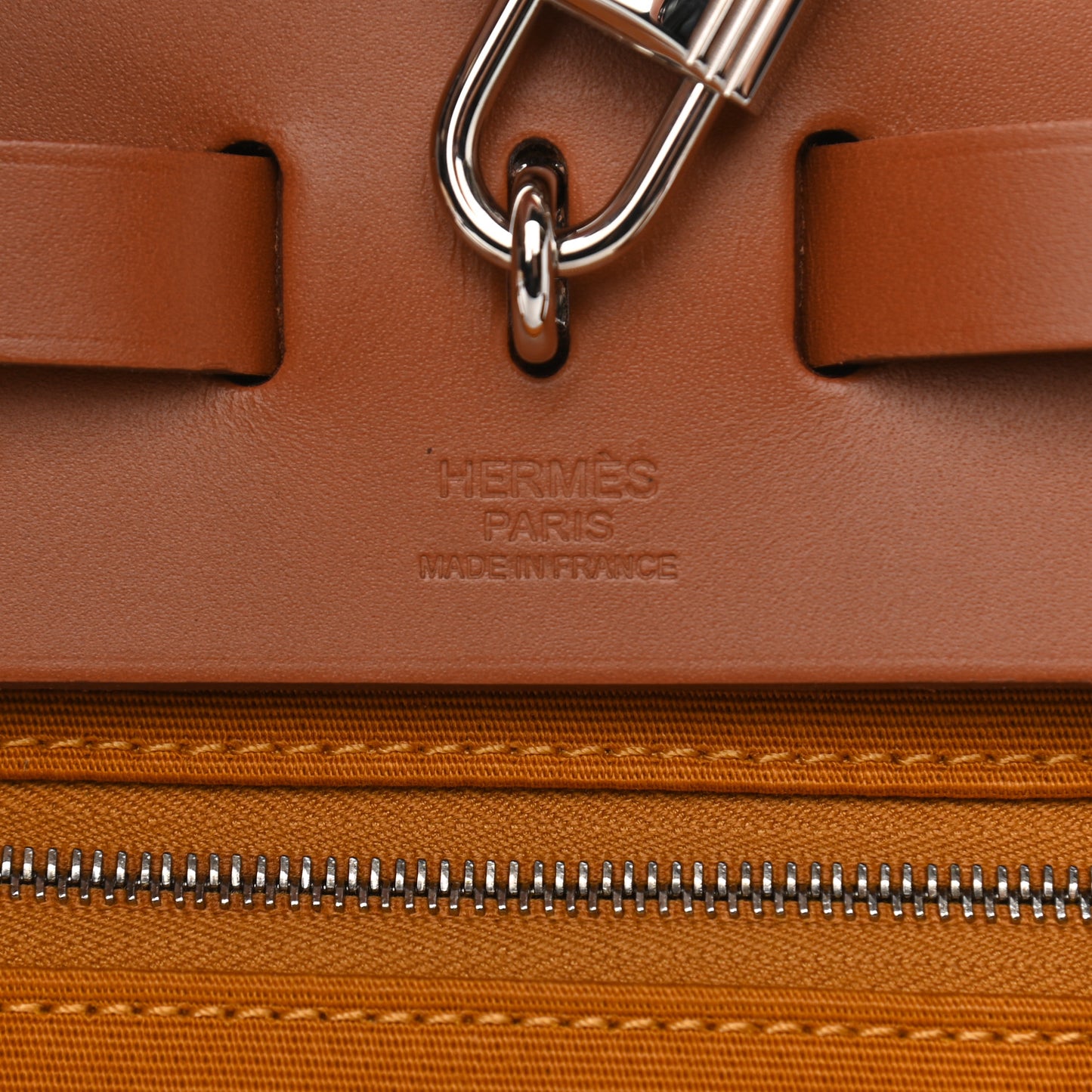 Toile Officer Vache Hunter Herbag Zip 31 PM Jaune Ambre Natural