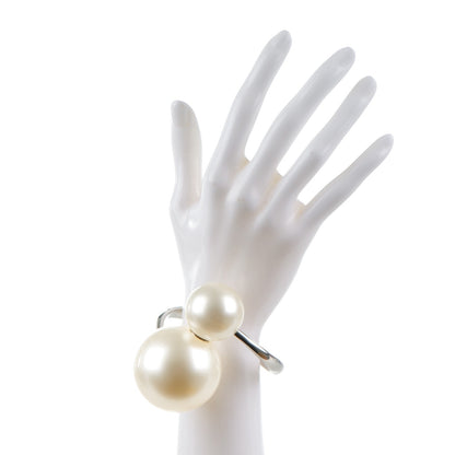 Chanel Double Pearl Cuff Silver 2 of 8
