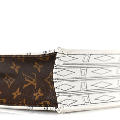 Louis Vuitton X FORNASETTI Calfskin Architettura Petit Sac Plat Black White 8 of 9