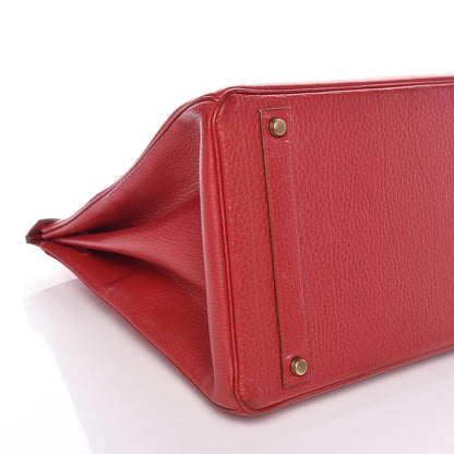 Hermes Ardennes Birkin 40 Rouge Vif 32 of 33