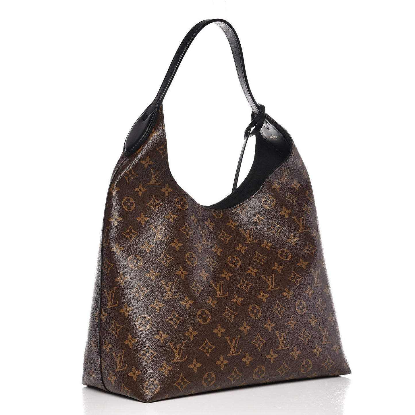 Monogram Flower Hobo Black