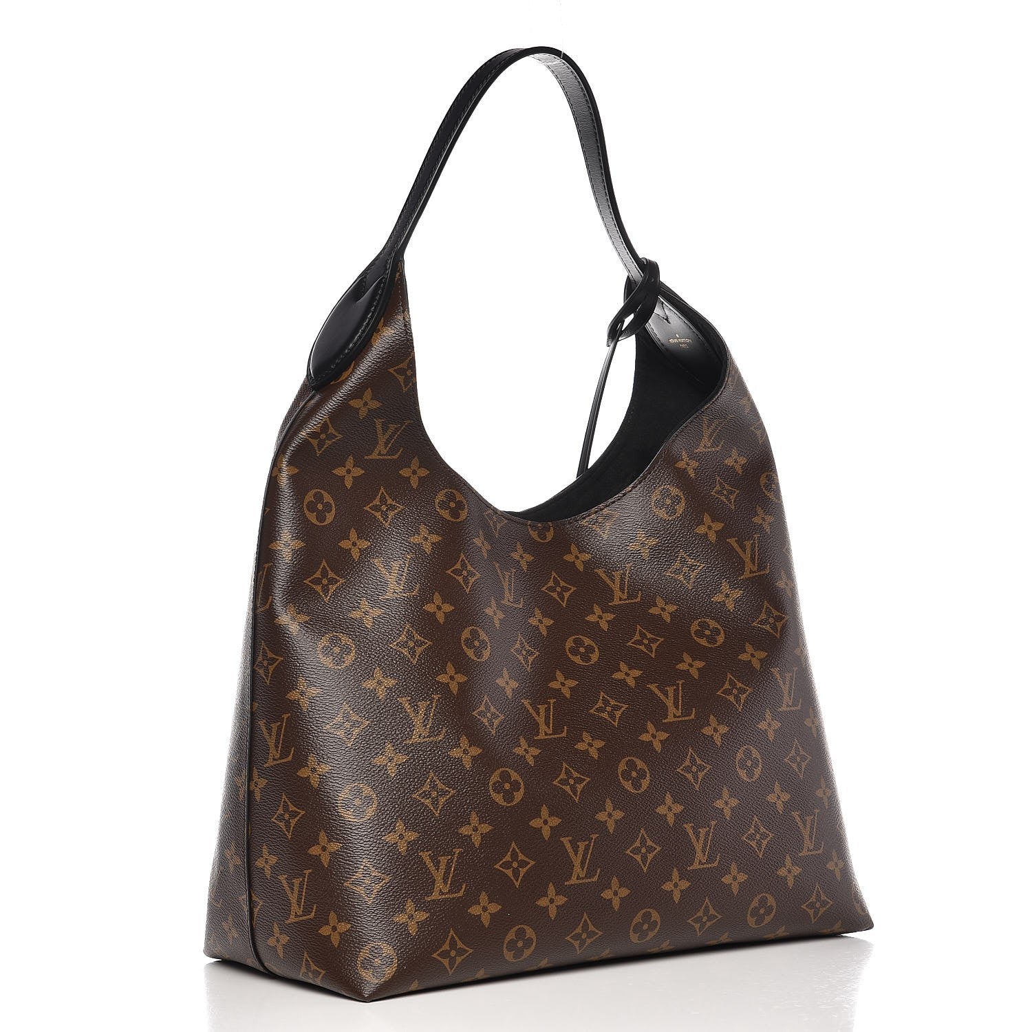 Louis Vuitton Monogram Flower Hobo Black 3 of 8