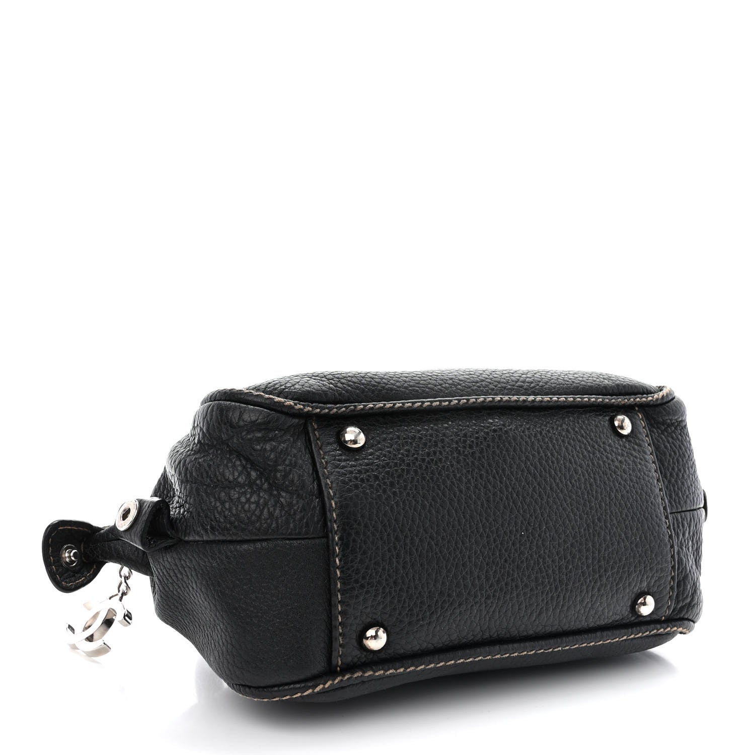 Chanel Calfskin Lax CC Small Bowler Bag Black 4 of 13