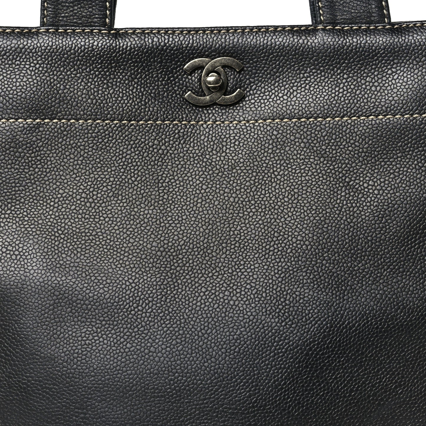 Caviar Shopping Tote Black
