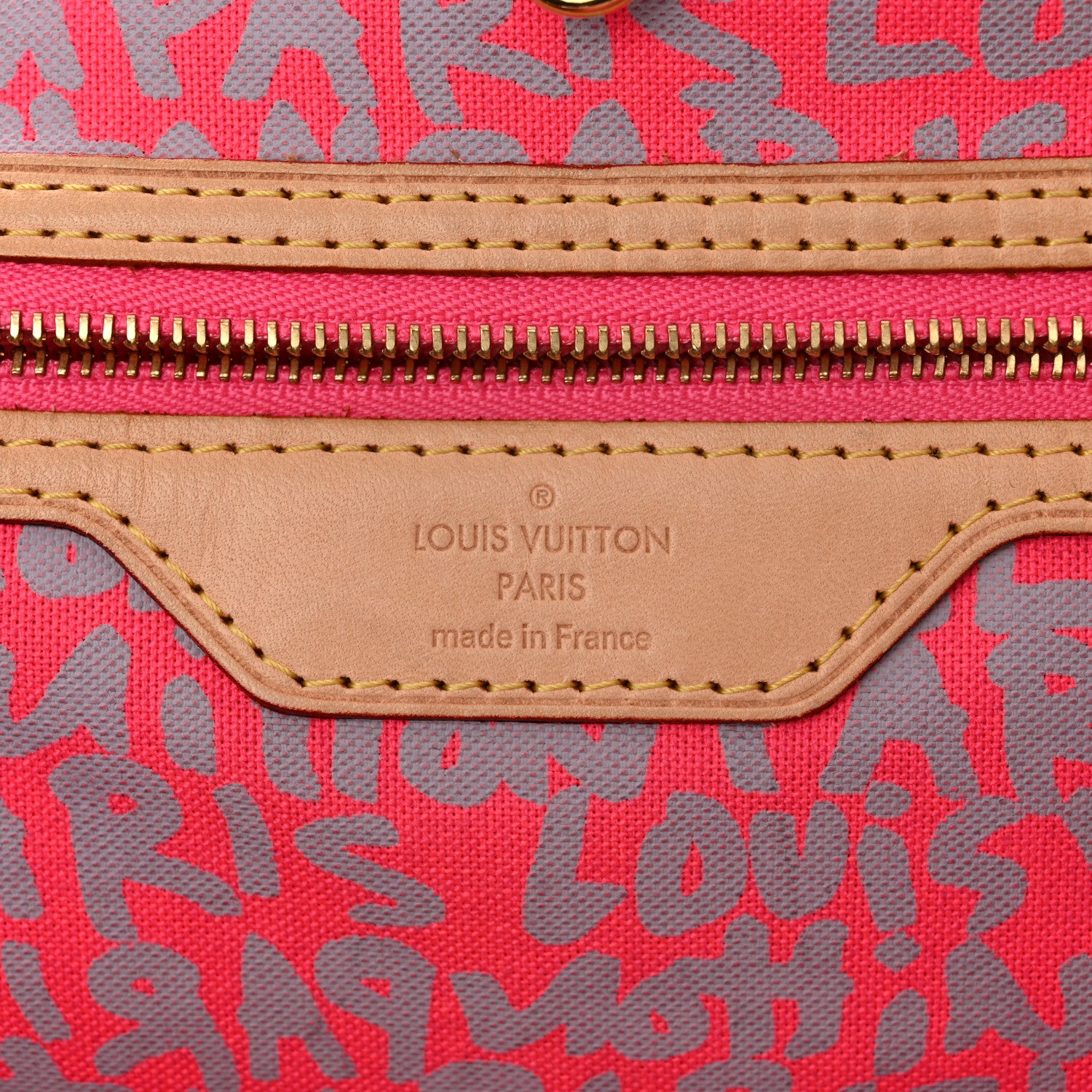 Louis Vuitton Monogram Graffiti Neverfull GM Fuchsia 6 of 10