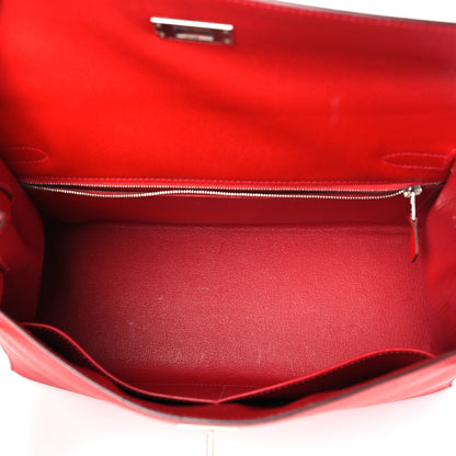 Hermes Epsom Kelly Sellier 32 Rouge Casaque 5 of 9