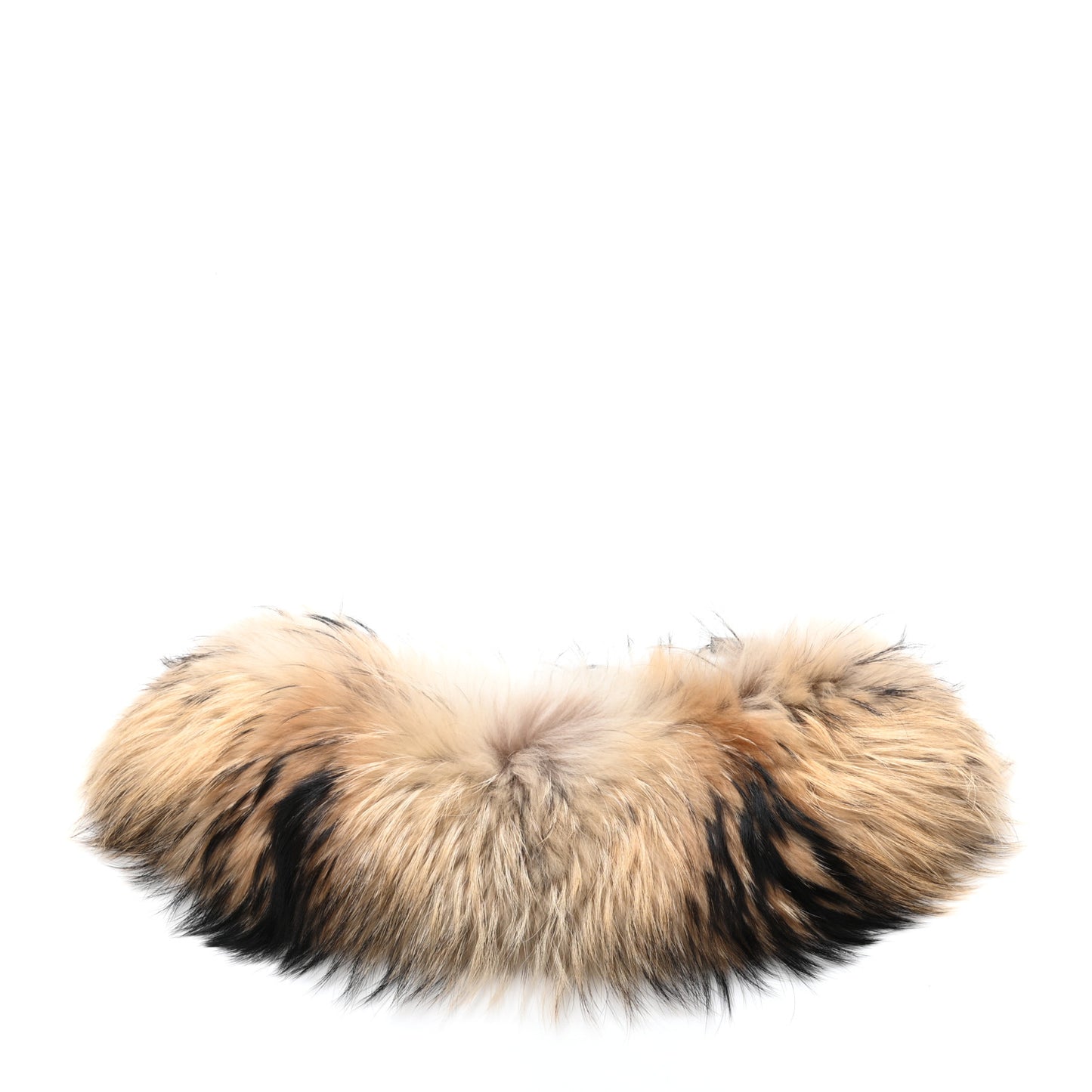 Raccoon Fur Stole Brown
