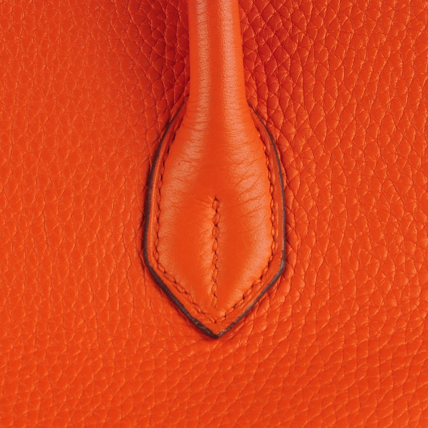 Hermes Taurillon Clemence Birkin 35 Orange 8 of 27