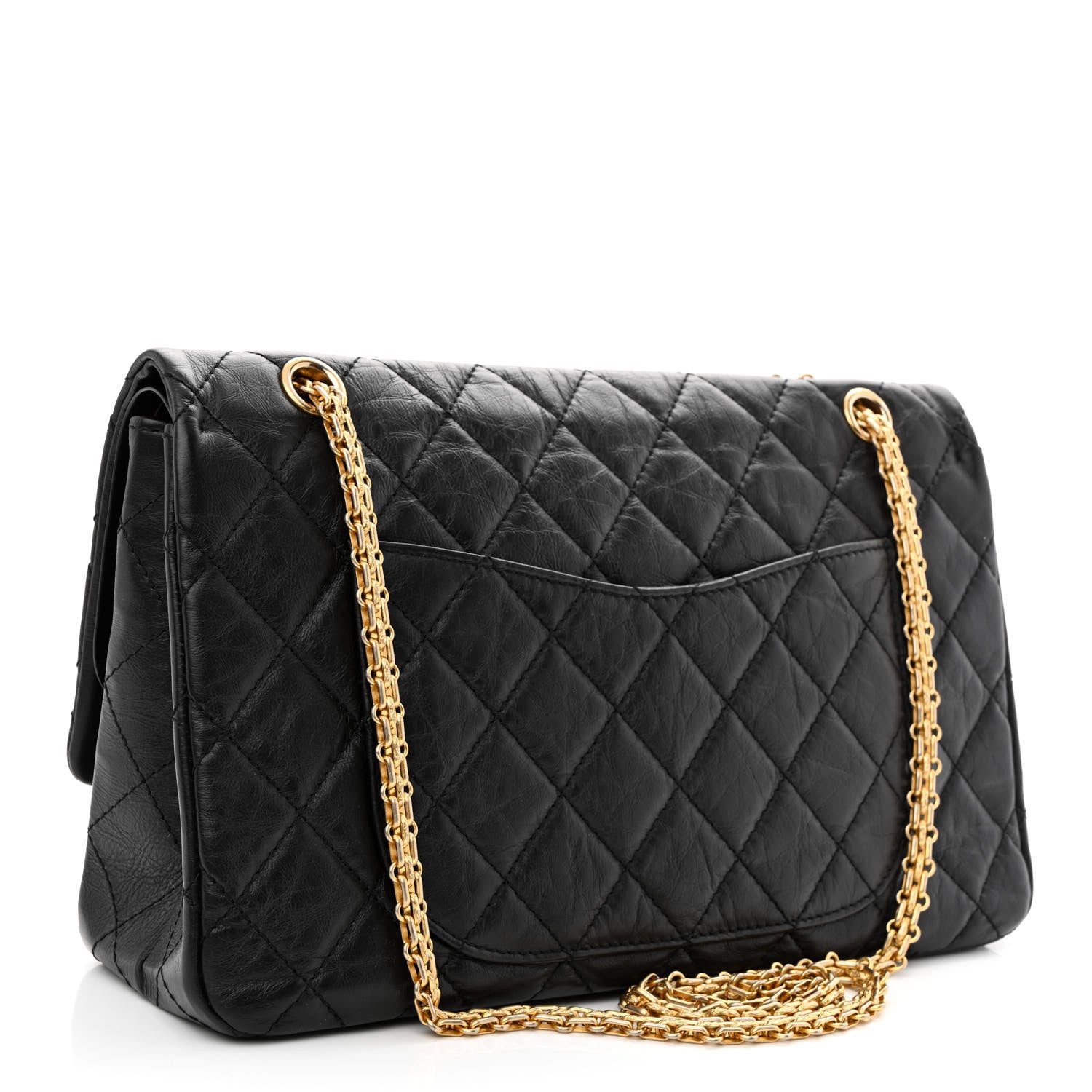 Chanel Aged Calfskin Quilted Reissue 227 Flap Black 3 of 13