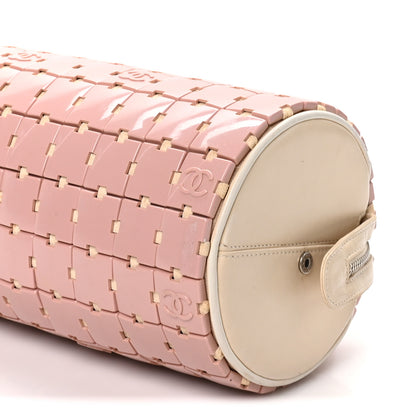 Chanel Lambskin Resin Tile Bowler Pink 10 of 11