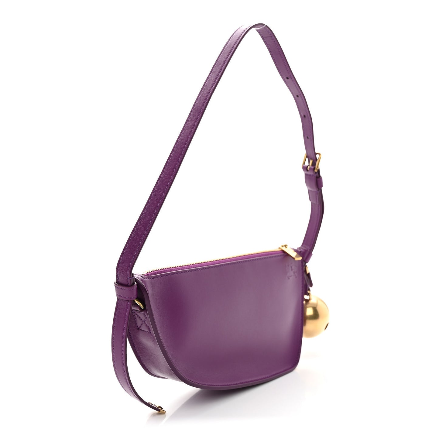 Calfskin Mini Shield Sling Bag Thistle