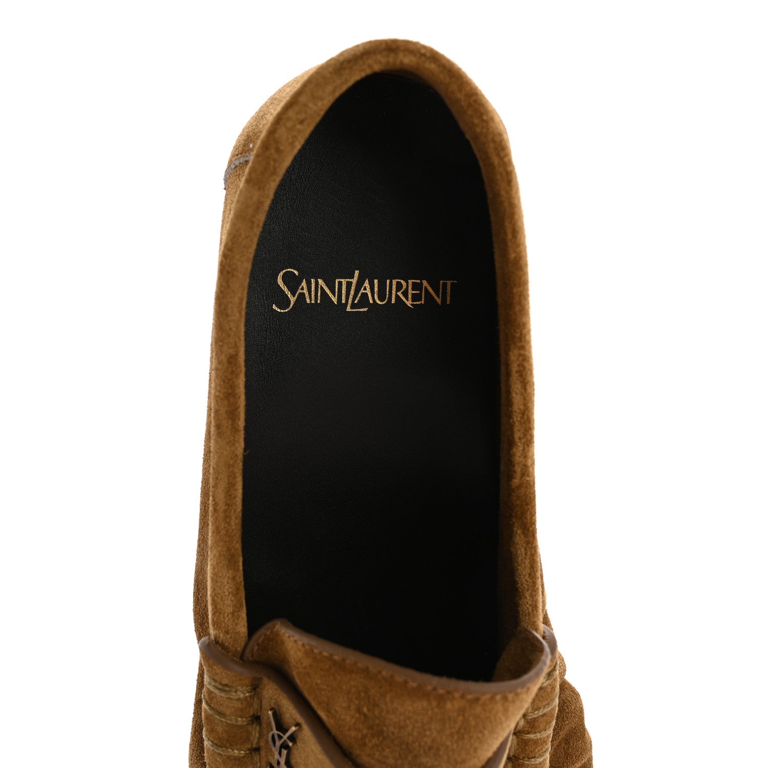 Saint Laurent Suede Le Loafer 15 Penny Slippers 36 Cuoio 7 of 10